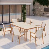 Modern Living Vrtna Garnitura Kristina, Bela, Barva Oreha, 7-Delno | Shoptok.si