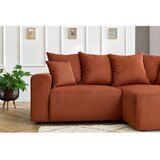 Bobochic Paris Oranžna žametna kotna sedežna garnitura Enjoy – | Shoptok.si