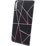 Onasi mistik preklopna torbica Samsung Galaxy A03 LTE A035 - črna z roza črtami | Shoptok.si