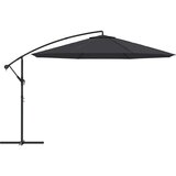  Konzolni suncobran s aluminijskom šipkom 350 cm crni | shoptok.hr