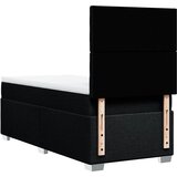 Krevet s oprugama i madracem crni 100 x 200 cm od tkanine | shoptok.hr