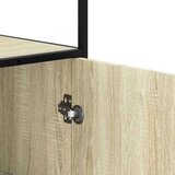 vidaXL Visoka omara sonoma hrast 35,5x35x139 cm inž. les in kovina | Shoptok.si