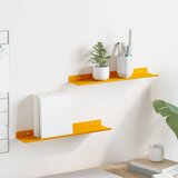  Lebdeća polica Zidne 2 pcs Žuta 40 x 8,5 x 2,5 cm Čelik | shoptok.hr