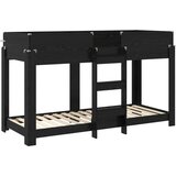  Krevet na kat za djecu Crni hrast 80 x 190 cm Konstruirano drvo | shoptok.hr