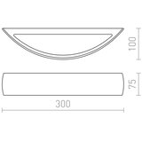 Crvena Design Rendl - R10266 - Zidna svetiljka CRESCENT R7s/80W/230V | Eponuda.com