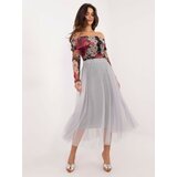 Italy Moda Skirt-DHJ-SD-19568.13X-gray Cene