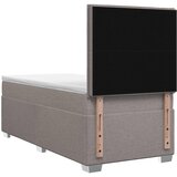  Boxspring krevet s madracem Sivosmeđa 90 x 200 cm Tkanina Slike