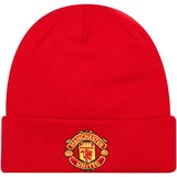 New Era Kape Core Cuff Beanie Manchester United FC Hat Rdeča