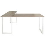 MID.YOU Kotna Pisalna Miza Workspace Basic I, Siva, Bela | Shoptok.si