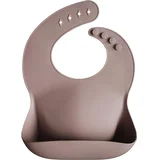 silicone baby bib podbradnik warm taupe 1 kom