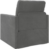 Krevet na razvlačenje Tamno siva 74 x 77 x 81 cm Baršun | Eponuda.com