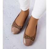 Gemre Brown ballet flats with patent toe Simard | Shoptok.si