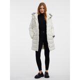 Orsay Women's Cream Quilted Coat with Faux Fur - Women Cijene