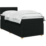  Boxspring krevet s madracem Crna 90 x 200 cm Tkanina | shoptok.hr