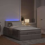 vidaXL Otomanski posteljni okvir z vzmetnico taupe 120x190 cm blago, (21611685) | Shoptok.si