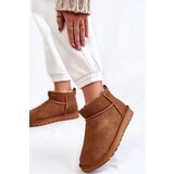 Boto Women's Suede Low Snow Boots Camel Shelie | Shoptok.si