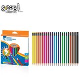 Scool drvene bojice sa gumicom SC1482/ set 1/24 | ePonuda.com