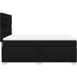  Krevet s oprugama i madracem crni 160x200 cm od tkanine | shoptok.hr