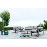 BIZZOTTO Siva vrtna sofa aluminijska Merrigan – | shoptok.hr
