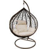 Molarem Home smeđa viseća stolica - Veličina XL - Bež jastuk | shoptok.hr