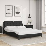  Okvir kreveta bez madraca Zadar crni 140 x 190 cm od umjetne kože | shoptok.hr