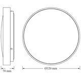 Osram - LED plafonsko svetlo CEILING LUXO LED/18W/230V, prečnik 32 cm, bela | Eponuda.com