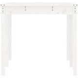  Vrtni stol bijeli 159,5 x 82,5 x 76 cm od masivne borovine | shoptok.hr