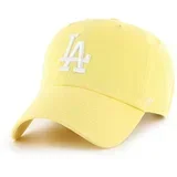 47 Brand pamučna kapa sa šiltom MLB Los Angeles Dodgers boja: žuta, s aplikacijom