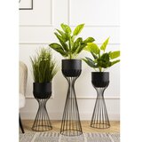 Metalna saksija LOFT 68x20 cm crna | Eponuda.com