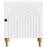  Nočna omarica Bela 43 x 34,5 x 50 cm Inženirski les, (5000298701) | Shoptok.si