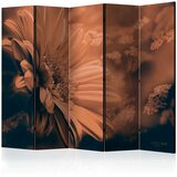  Paravan u 5 dijelova - Gerbera in bronze II [Room Dividers] 225x172 Cijene