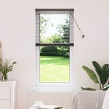 vidaXL Okenska roleta z zavesami Drugo Črna 80 x 130 cm Aluminij | Shoptok.si