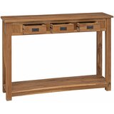 Konzolna stolica Prirodna 110 x 30 x 80 cm Čvrsto teak drvo | shoptok.hr
