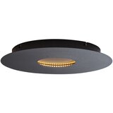 QAZQA Sodobna stropna svetilka črna 40 cm vklj. LED 3-stopenjsko zatemnjevanje - Morning u