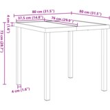 vidaXL 5-dijelni set za večeru u vrtu s jastučićima Bež Poli Ratan, vrtni stol Crna 80x80x73 cm kaljeno staklo | shoptok.hr