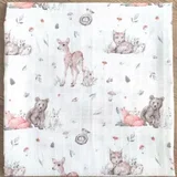 muslin pelena 75x75cm, Zverići