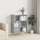 The Living Store Knjižna omara betonsko siva 69,5x32,5x90 cm inženirski les - Knjižna Omara, (21437009) Cene