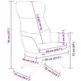 Stolica za opuštanje od tkanine tamnosiva | shoptok.hr