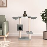  Penjalica za mačke sa stupovima za grebanje svjetlosiva 82 cm | Eponuda.com