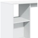  Barski stol s policom bijeli 124x46x103,5 cm konstruirano drvo | Eponuda.ba