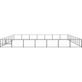 vidaXL kavez za pse crni 56 m² čelični | shoptok.hr