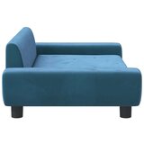 vidaXL Krevet za pse plavi 100 x 54 x 33 cm baršunasti | shoptok.hr