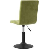 vidaXL Vrtljiv jedilni stol 2 kosa svetlo zelen žamet, (20947855) | Shoptok.si