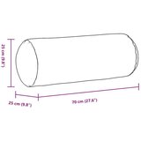  Valjkasti jastučići 2 pcs Crvena Ø 25 x 70 cm tkanina | shoptok.hr