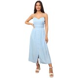 La Modeuse Dolge obleke 70932_P166165 Modra Cene