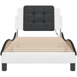  Okvir kreveta s LED-om bez madraca Zadar bijelo-crni 90x190 cm | shoptok.hr