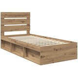  Krevetna konstrukcija Umjetnička hrastovina 100 x 200 cm | shoptok.hr