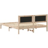  Krevetni okvir s tapiciranim uzglavljem Svijetlo siva Smeđa 150 x 200 cm | shoptok.hr