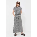 Max&co. Lanena obleka črna barva | Shoptok.si