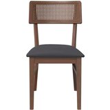 vidaXL Jedilni stoli z blazinami 2 kosa Brown Solid Wood Rubber | Shoptok.si